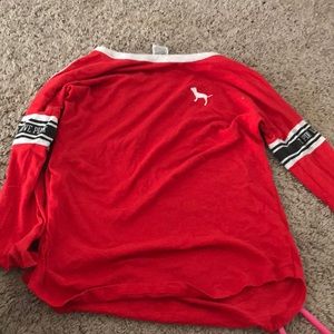 Red long sleeve shirt